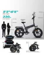ENGINE PRO 1000W(Peak) 62Miles Full Suspension Foldable E-bike - Image 3