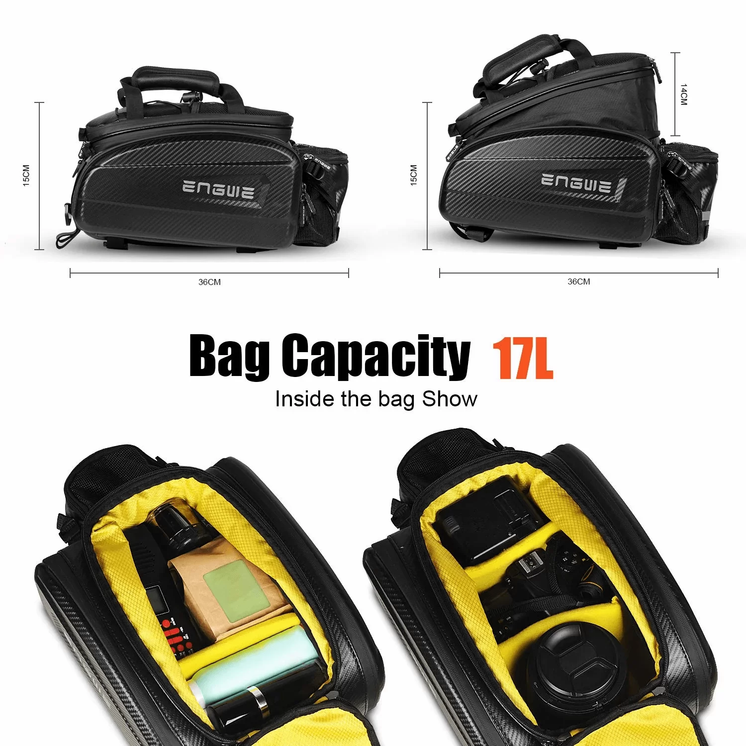 Engwe 35L Waterproof Bike Rack Bag - Image 2