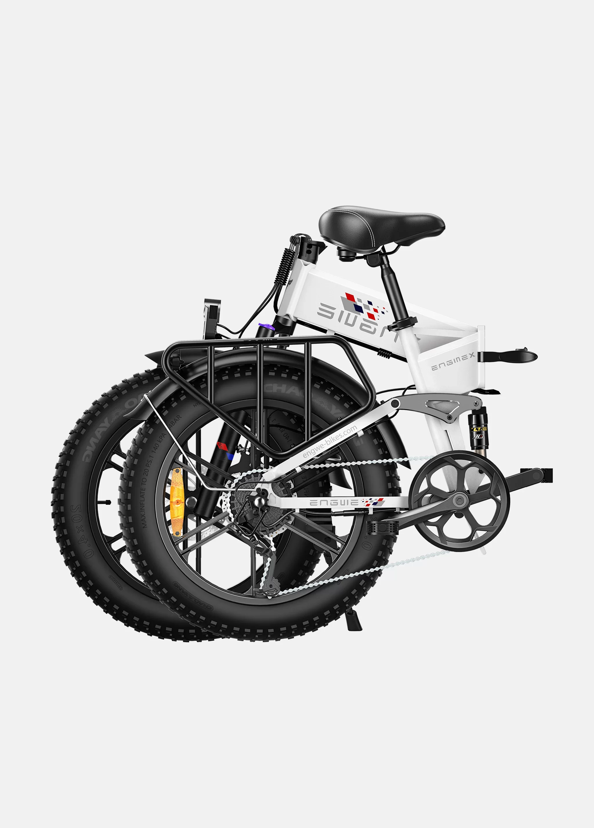 Engine X 250W 100 km Range Max Speed 25 km/h Full Suspension Foldable E-bike - Image 18