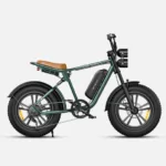 Πράσινο εκτός δρόμου σαν μοτοσυκλέτα engwe m20 750w 75 km + 75 km Μέγιστη ταχύτητα 25 km/h Διπλή ανάρτηση μεγάλης εμβέλειας hλεκτρικό Ποδήλατο