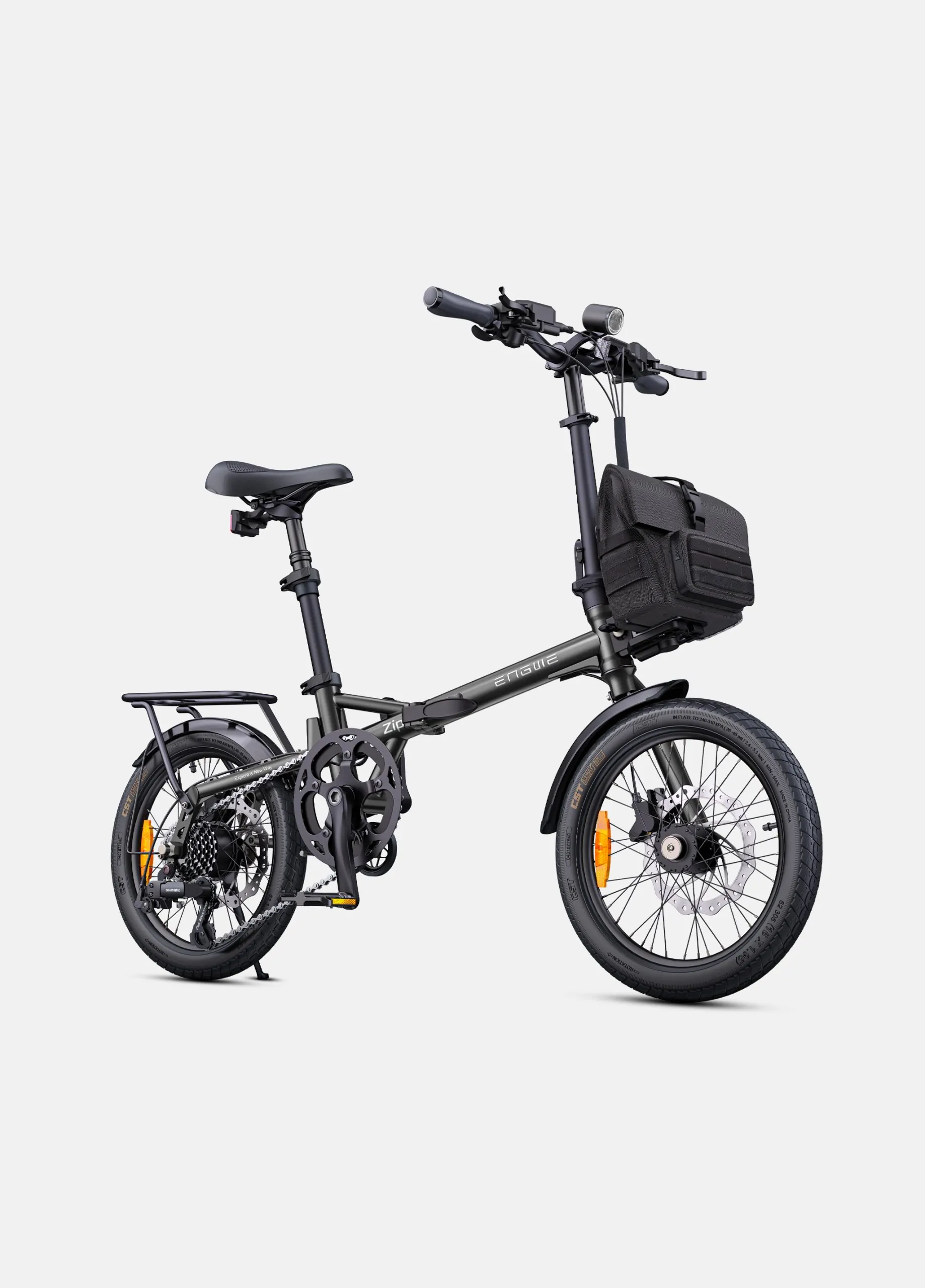 ENGWE Zip 250W Lightweight 120 kg Max Load Torque Sensor Folding E-bike - Image 7